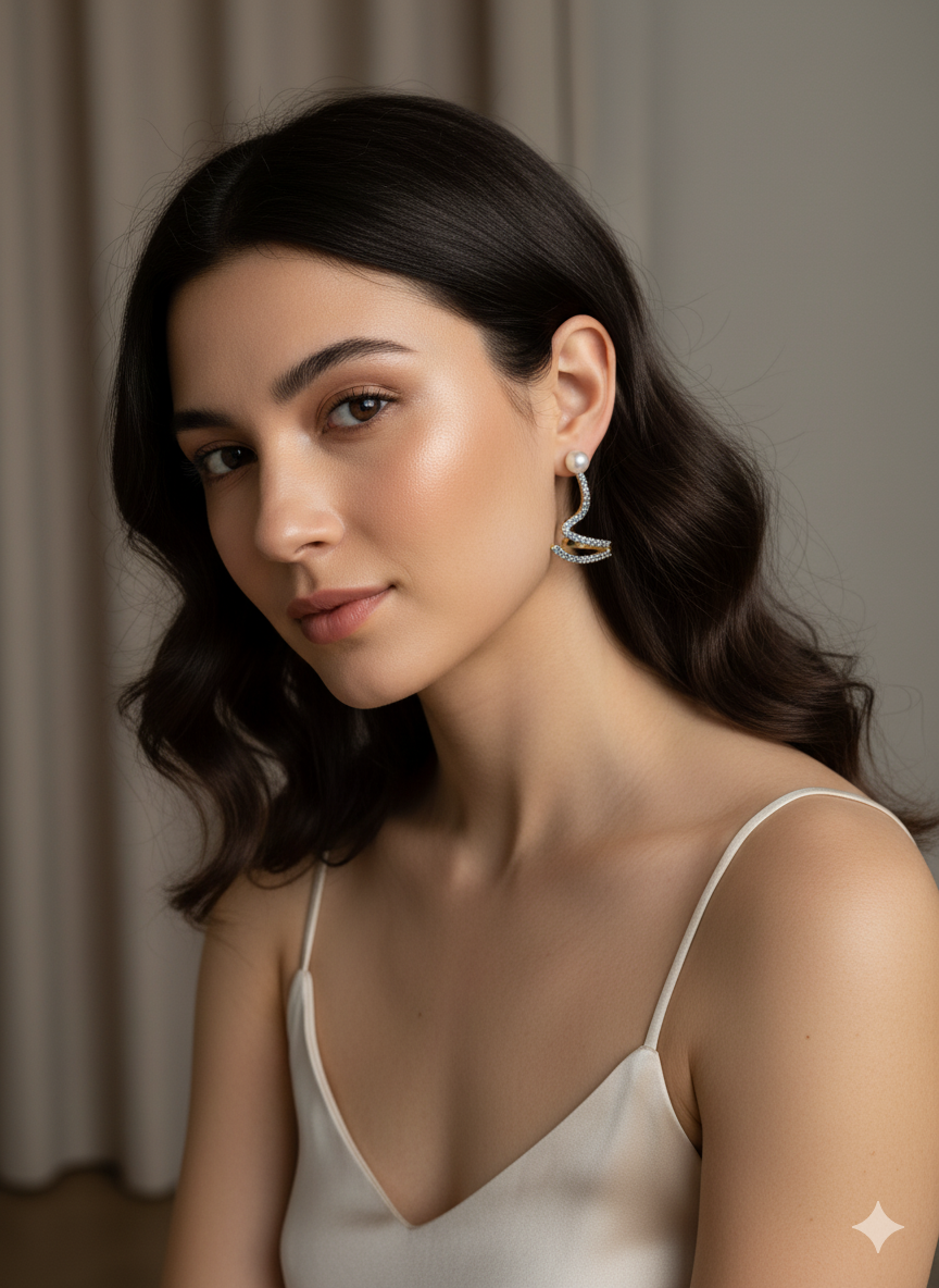 Moon & Star Stud Set